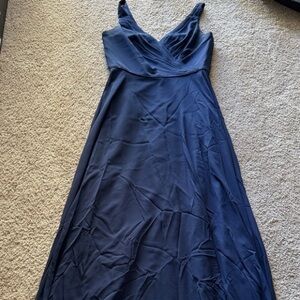 Alfred Angelo Deep Blue Maxi Dress